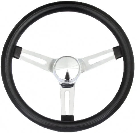 Grant Classic Series Chrome Slotted Steering Wheel 8546