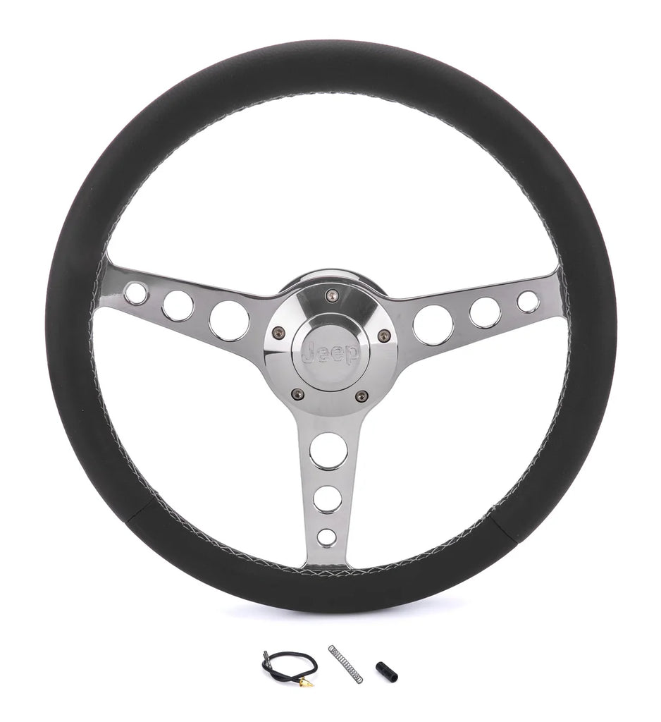 Grant Classic Series Wheel Jeep Logo/Install Kit 1924