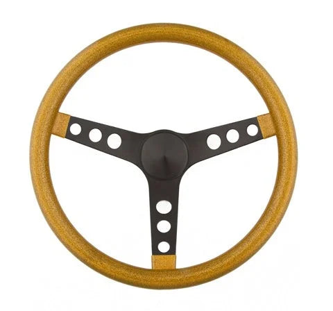 Grant Steering Wheel Mtl Flake Gold/Spoke Blk 13.5