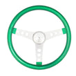Load image into Gallery viewer, Grant Steering Wheel Mtl Flake Green/Spoke Chrm 15
