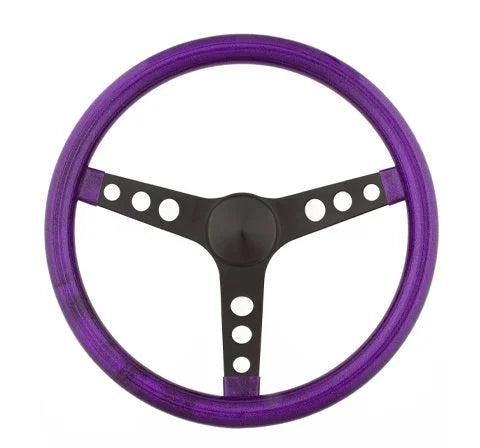 Grant Steering Wheel Mtl Flake Purple/Spoke Blk 13.5
