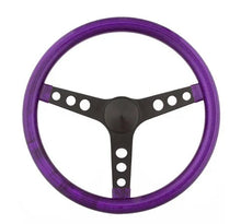 Load image into Gallery viewer, Grant Steering Wheel Mtl Flake Purple/Spoke Blk 13.5