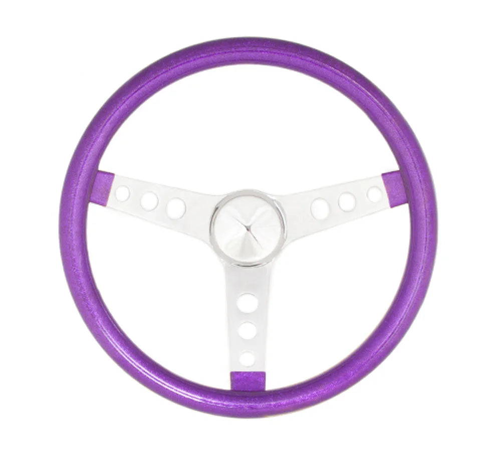 Grant Steering Wheel Mtl Flake Purple/Spoke Chrm 13.5