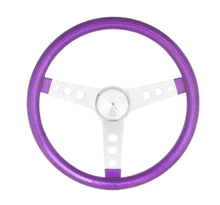 Load image into Gallery viewer, Grant Steering Wheel Mtl Flake Purple/Spoke Chrm 13.5