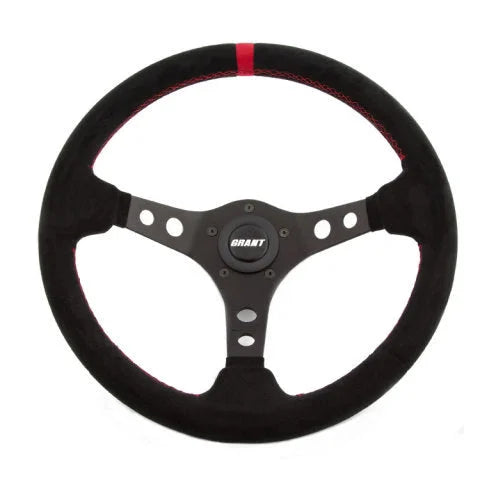 Grant Suede Racing Steering Wheel w/Center Marker
