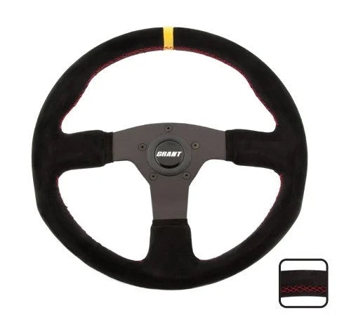 Grant Suede Series Steering Wh eel 13.75 Dia. 1in Dish