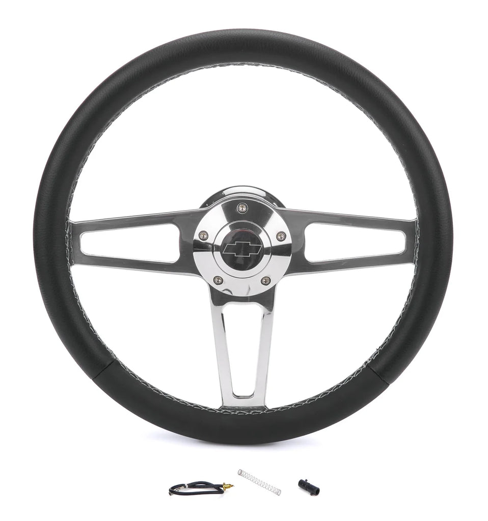 Grant T Series Pol. Wheel Chev rolet Logo/Install Kit 1911