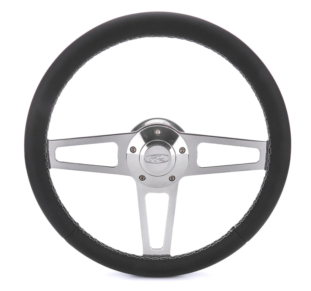 Grant T Series Pol. Wheel Ford Logo/Install Kit 1912