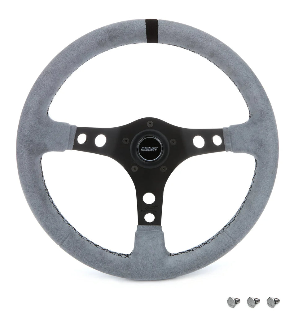 Grant Ultrasuede Steering Wheel Race Gray 8514
