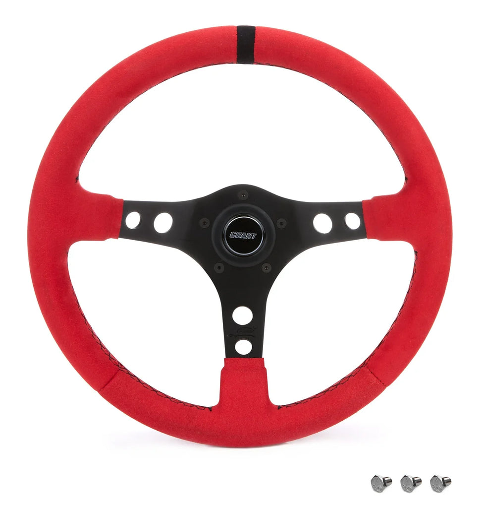 Grant Ultrasuede Steering Wheel Race Red