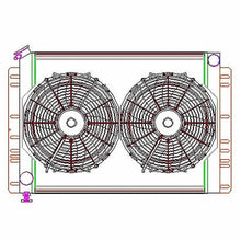 Load image into Gallery viewer, Griffin Radiators Radiator Combo Unit 60 - 88 Mopar A / B &amp; E Body CU-00038