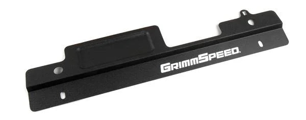 GrimmSpeed 02-07 Subaru Impreza/WRX / 04-07 STI Radiator Shroud w/Tool Tray - Black - Detail View