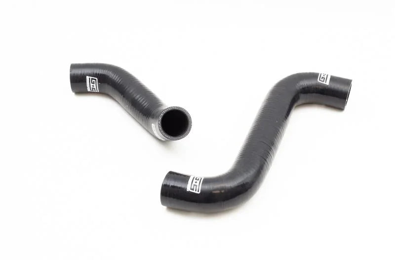 GrimmSpeed 02-07 Subaru WRX / 04-07 Subaru STi / 02-05 Subaru Impreza Radiator Hose Kit - Black - Side View
