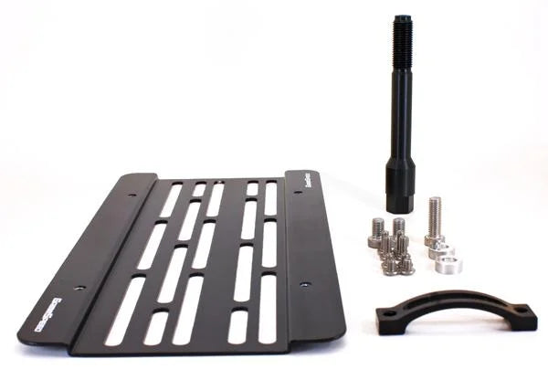 GrimmSpeed 02-07 WRX/STi /05-06 Saab 9-2X License Plate Relocation Kit - Installation View