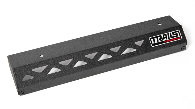 GrimmSpeed 13-17 Subaru Crosstrek TRAILS Pulley Cover - Black - Installation View