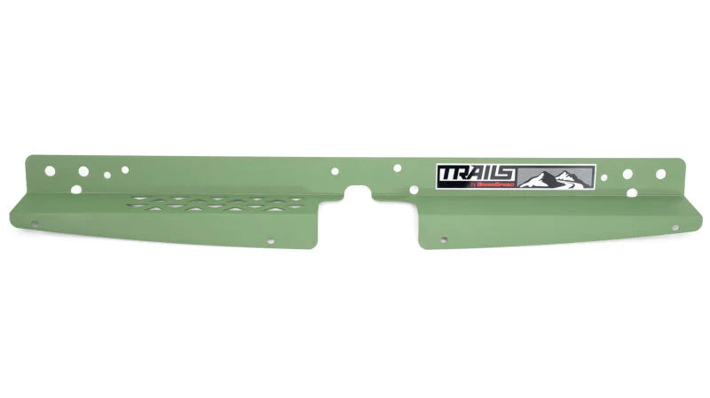 GrimmSpeed 13-17 Subaru Crosstrek TRAILS Radiator Shroud - Green - Installation View