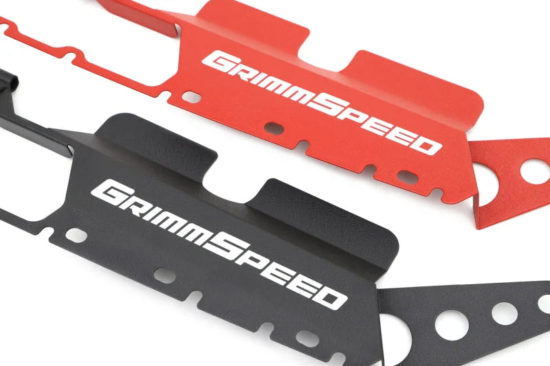 GrimmSpeed 15+ Subaru WRX/STI Radiator Shroud  - Red - Back View