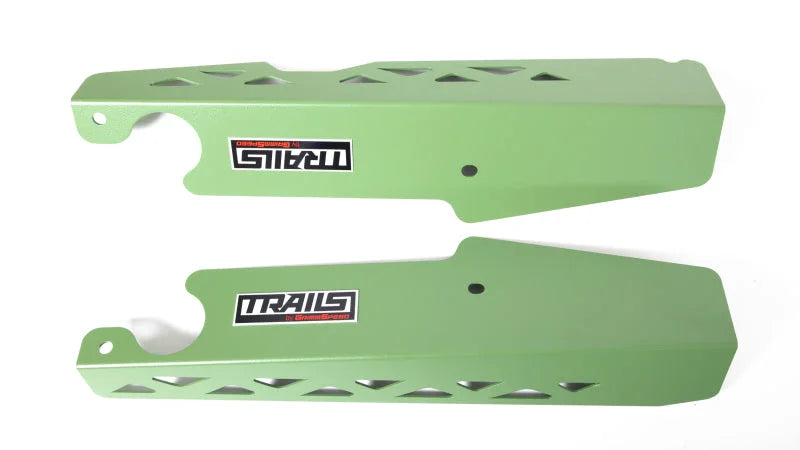 GrimmSpeed 2018+ Subaru Crosstrek TRAILS Fender Shrouds - Green - Main Product View