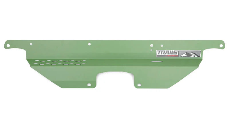 GrimmSpeed 2018+ Subaru Crosstrek TRAILS Radiator Shroud - Green - Back View