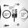 Load image into Gallery viewer, GrimmSpeed 3in Subaru Downpipe Exhaust Adapter - Installation View