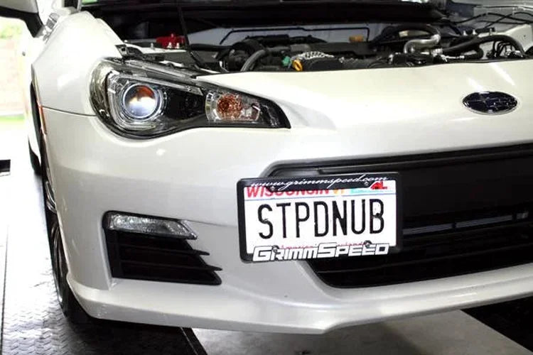 GrimmSpeed License Plate Relocation Kit fits 2013-2016 Scion FR-S / 2013-2020 Subaru BRZ / 2010-2013 Subaru Legacy, Outbac...