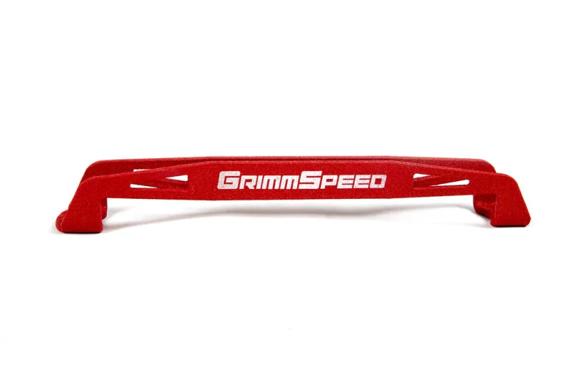 GrimmSpeed Lightweight Battery Tie Down - Red fits 2008-2018 Subaru Wrx, STI - Additional View 5