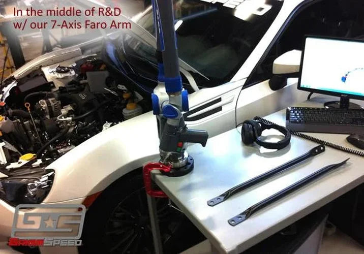 GrimmSpeed Master Cylinder Brace fits 2013-2016 Scion FR-S / 2013-2020 Subaru BRZ / 2017-2020 Toyota 86 - Side View