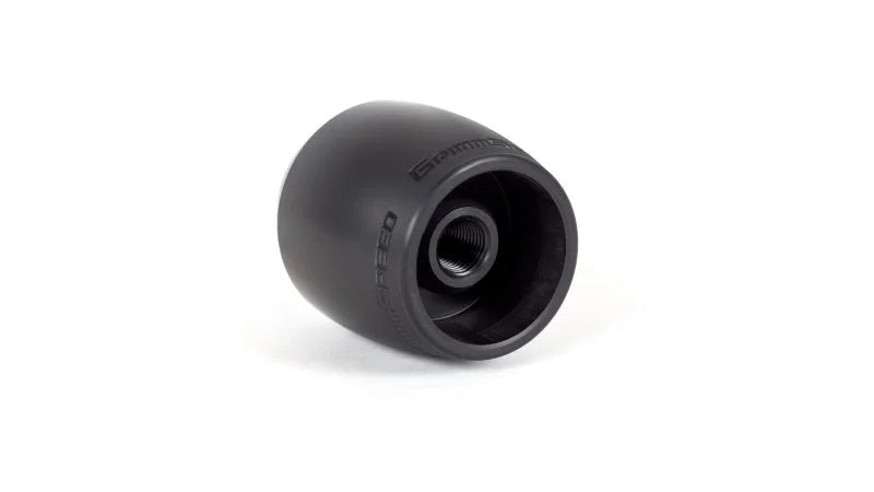 GrimmSpeed Stubby Shift Knob Black Delrin - M12x1.25 - Side View