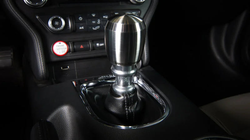 GrimmSpeed Stubby Shift Knob Stainless Steel (Raw) - M12x1.25 - Side View