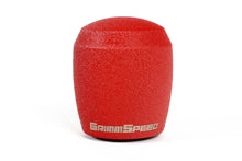 Load image into Gallery viewer, GrimmSpeed Stubby Shift Knob Stainless Steel Red - M12x1.25 - Main Product View