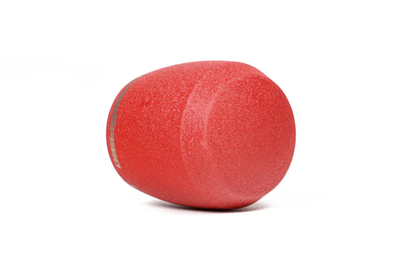 GrimmSpeed Stubby Shift Knob Stainless Steel Red - M12x1.25 - Back View