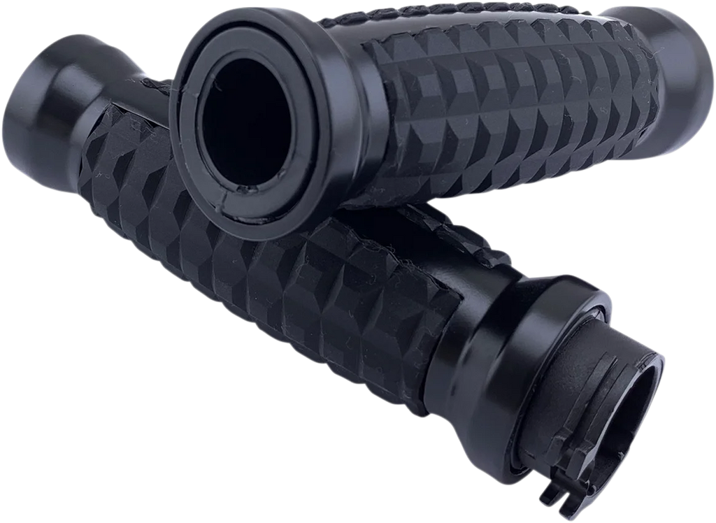 Grips - Grenade - Matte Black DragSpecialties H17-05C6MBD - Main Product View