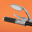 Load image into Gallery viewer, Grips - Hotop - Chrome/Rubber DragSpecialties 06300372 - Back View