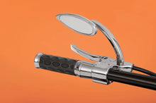 Load image into Gallery viewer, Grips - Hotop - Chrome/Rubber DragSpecialties 06300372 - Back View