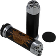 Load image into Gallery viewer, Grips - Skull Grips - Plain Eyes - Chrome DragSpecialties 74693B - Main Product View