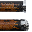 Load image into Gallery viewer, Grips - Skull Grips - Red Eyes - Chrome DragSpecialties 17-0505CDTS - Side View