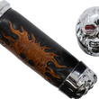 Load image into Gallery viewer, Grips - Skull Grips - Red Eyes - Chrome DragSpecialties 17-0505CDTS - Back View