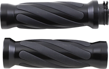 Load image into Gallery viewer, Grips - Twisted - Matte Black DragSpecialties 17-0543MBD - Main Product View