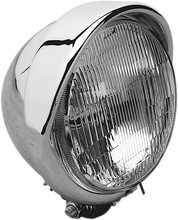 Load image into Gallery viewer, H-4 Headlight with Visor- 5-3/4" - Chrome DragSpecialties 206002HDV-BXLB2 - Main Product View