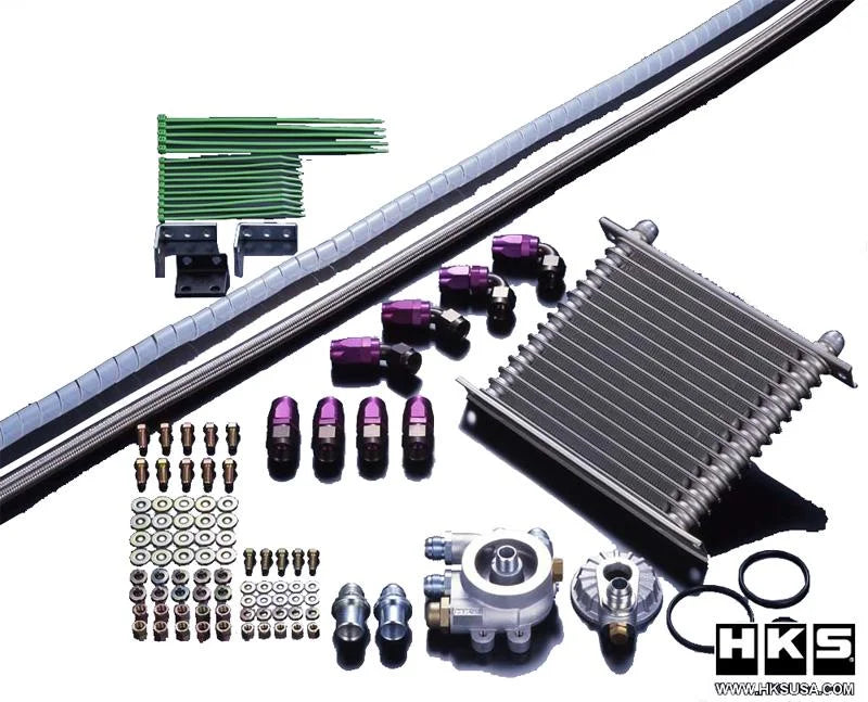HKS 03-06 EVO / 08 EVO GSR/MR 75 degree Low Temperature Oil Cooler Thermostat - Side View