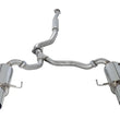 Load image into Gallery viewer, HKS 05-07 Subaru Legacy GT (JDM Model Only) Silent Hi-Power Dual Exhaust - Side View