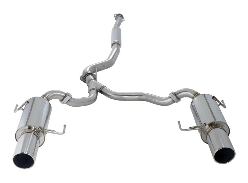 HKS 05-07 Subaru Legacy GT (JDM Model Only) Silent Hi-Power Dual Exhaust - Side View