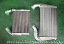 Load image into Gallery viewer, HKS 09 Nissan GTR R35 2 Core FMIC includes Carbon Air Duct and Full Piping Kits - Detail View