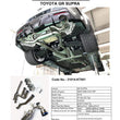 Load image into Gallery viewer, HKS 2019+ Toyota GR Supra w/o OPF Dual Hi-Power Titanium Tip Catback Exhaust - Side View