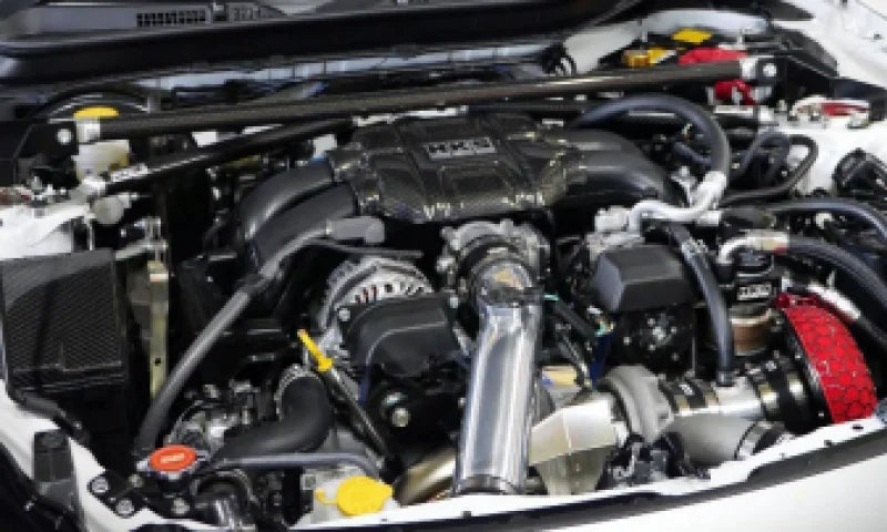 HKS 2022 Subaru BRZ / 2022 Toyota GR86 GTIII-RS Bolt On Turbo Kit - Side View