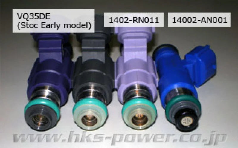 HKS 350z / 370z / G35 / G37 Top Feed High Impedance 545cc Fuel Injector (Only One Injector) - Detail View