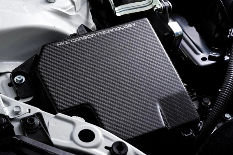 HKS DryCarbon Fuse Box Cover GR86/BRZ - Side View