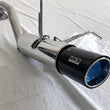 Load image into Gallery viewer, HKS Hi-Power Muffler 2014+ Honda Fit Sport GK5 w/ Carbon Tips - Side View