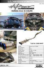 Load image into Gallery viewer, HKS Hi-Power Muffler for Civic SI Coupe (FC3) - Side View