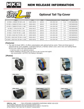 Load image into Gallery viewer, HKS Hi-Power SPEC-L Tail Tip Cover - Carbon